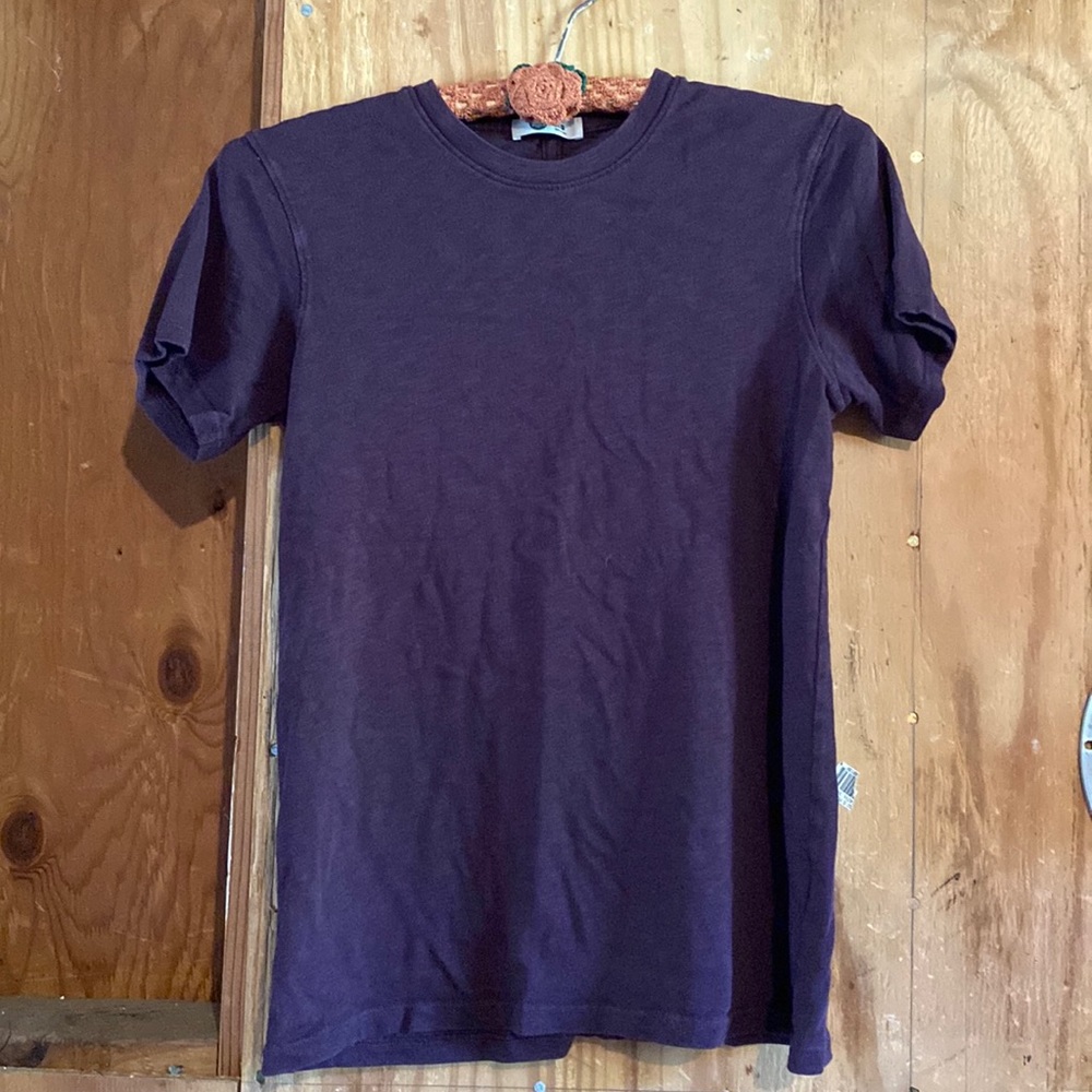 American Giant Premium Cotton Crew Neck XS plum